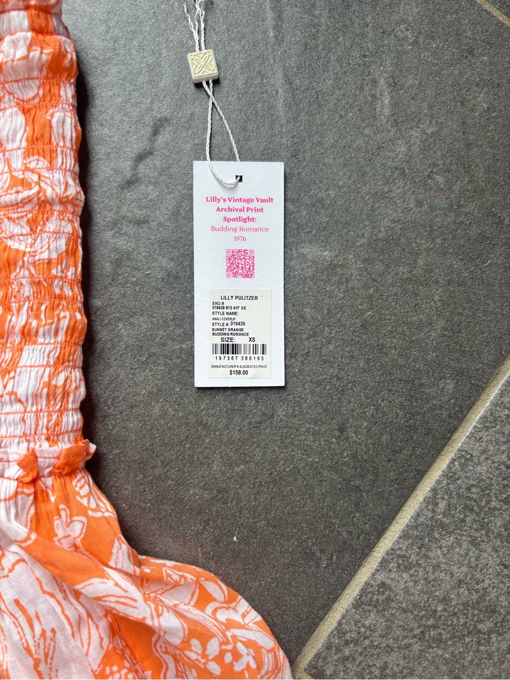 Lilly Pulitzer Strapless Coral Floral Maxi Dress - Picture 4 of 9